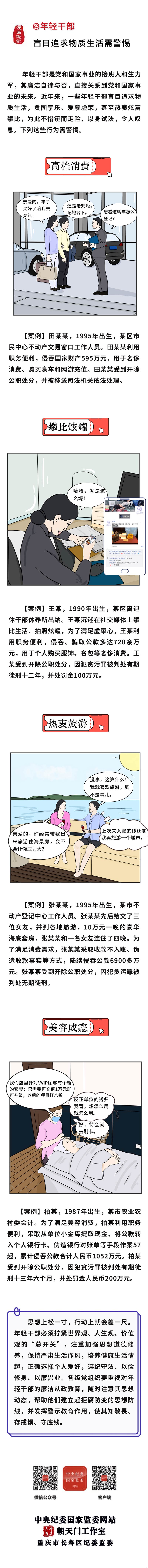 漫畫(huà) | @年輕干部 盲目追求物質(zhì)生活需警惕